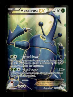 Pokemon TCG Heracross EX Full Art Holo Card 105/111 XY-Furious Fists - Image 1