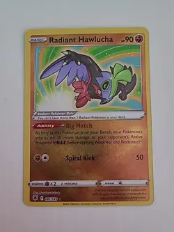 Radiant Hawlucha 081/189 Astral Radiance Ultra Rare Holo Pokemon TCG Card NM - Image 1