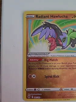 Radiant Hawlucha 081/189 Astral Radiance Ultra Rare Holo Pokemon TCG Card NM - Image 3