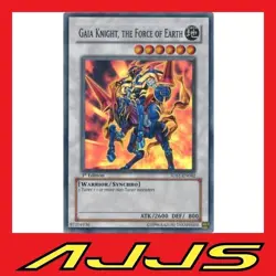 YuGiOh - Gaia Knight, the Force of Earth - 5DS1-EN042 - Super Rare 1st Ed - NM/M - Image 1