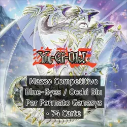 YUGIOH Mazzo Drago Bianco Occhi Blu Deck Blue-Eyes Competitivo Genesys 74 carte - Image 1