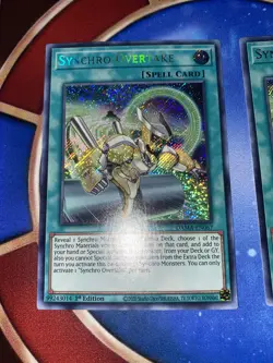 Yu-gi-oh x2 Synchro Overtake DAMA-EN067 1st Edition Secret RareNM (2copies) - Image 1