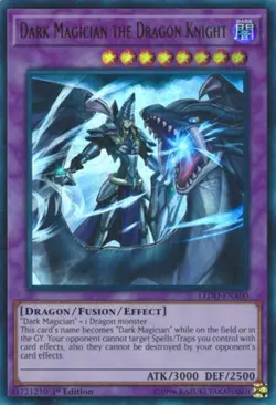 Yugioh! MP Dark Magician the Dragon Knight - LEDD-ENA00 - Ultra Rare - 1st Editi - Image 1
