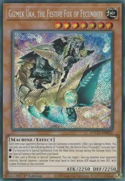 Yugioh! Gizmek Uka, the Festive Fox of Fecundity - ETCO-EN031 - Secret Rare - 1s - Image 1