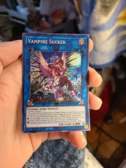 Yugioh Vampire Sucker FLOD-EN050 1st Secret Rare - Image 1