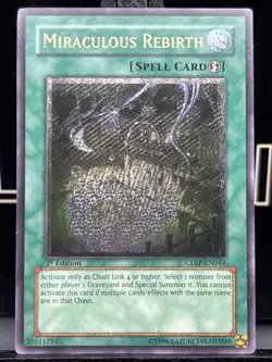 Ultimate Rare Miraculous Rebirth CDIP-EN044 LP Cyberdark Impact Yugioh Holo 1ED. - Image 3