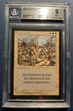= Wrath of God (International Edition) = BGS 9 quad MINT MTG Magic the Gathering - Image 1
