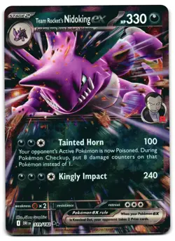 Team Rocket's Nidoking ex 119/182 - Destined Rivals Pokemon TCG - NM Card - Image 1