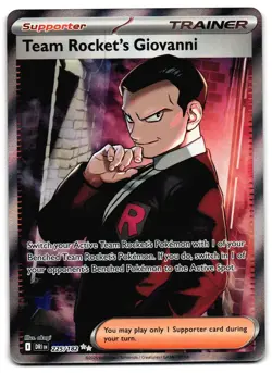 Team Rocket's Giovanni 225/182 - Destined Rivals Pokemon TCG - NM Card - Image 1