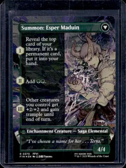 2025 Magic MTG Final Fantasy Esper Origins Summon: Maduin BL Rare #0370 - Image 2