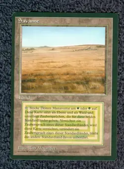 SAVANNAH dual land 1994 Revised FBB German MTG Unplayed NM - Image 1