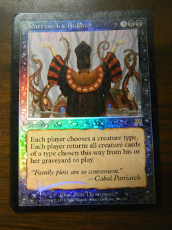 Mtg Onslaught FOIL Rare Patriarch's Bidding LP - Excellent Condition - Image 1