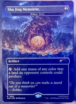 2025 MTG SECRET LAIR DROP AVATAR LAST AIRBENDER-FOIL #7062 SHU JING METEORITE - Image 1