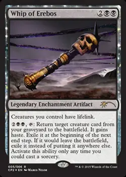 Moderatly Played, English - 1 x MTG Whip of Erebos - Clash Pack Foil Promotional - Image 1