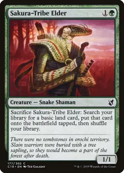 MTG Sakura-Tribe Elder Commander 2019 177/302 Regular Common - Image 1