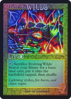 MTG Evolving Wilds (Rainbow Foil) Secret Lair Drop Foil - Image 1
