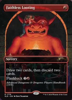 MTG Faithless Looting Secret Lair Drop Series Regular - Image 1