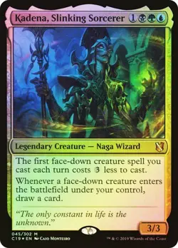 MTG Kadena, Slinking Sorcerer Commander 2019 Foil - Image 1