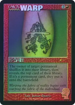 MTG Chaos Warp (Rainbow Foil) Secret Lair Drop Foil - Image 1