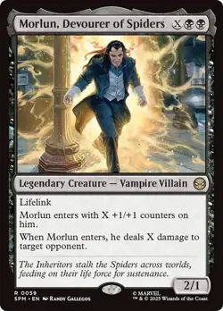 MORLUN, DEVOURER OF SPIDERS x1 mtg NM-M Marvel's Spider-Man 1 Rare - Image 1