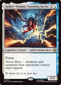SPIDER-WOMAN, STUNNING SAVIOR x1 mtg NM-M Marvel's Spider-Man 1 Rare - Image 1