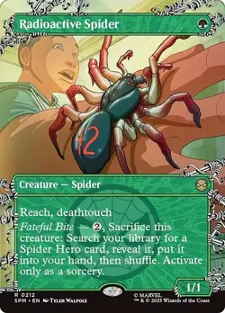 Borderless RADIOACTIVE SPIDER mtg NM-M Spider-Man Rare Web-Slinger - Image 1