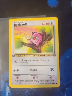 Pokemon TCG Jigglypuff Jungle 54/64 1st Edition NM - Image 1