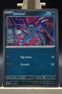Pokemon Black Star Promo PF- Sneasel 020 + Weavile 021 Cosmos Holo | NM - Image 1