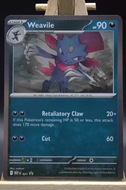 Pokemon Black Star Promo PF- Sneasel 020 + Weavile 021 Cosmos Holo | NM - Image 4