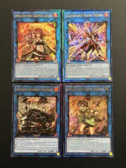 2025 YUGIOH RA04 ULTIMATE RARE HIITA THE FIRE CHARMER NM BONUS SET - Image 1