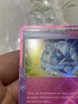 scarlet and violet Prismatic Evolutions Sparkling Crystal Ace Spec Trainer Card. - Image 4