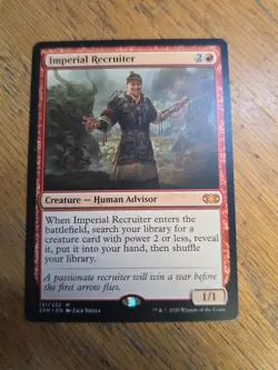 Magic The Gathering MTG Double Masters Card #131 Imperial Recruiter - Image 1