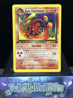 Pokemon Card Dark Charmeleon 32/82 Non Holo Team Rocket WOTC 1st Edition LP - Image 1