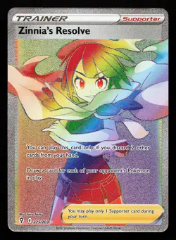 Zinnia's Resolve 225/203 Secret Rare Evolving Skies Pokemon Card - Image 1