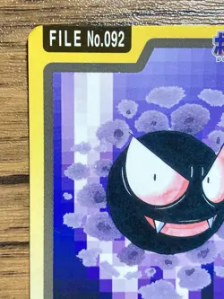 Pokemon Carddass Card Gastly File No.92 Bandai Pocket Monsters 1997 - Image 3
