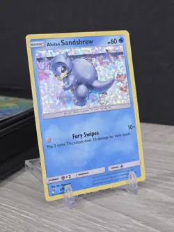 Pokemon Card TCG Alolan Sandshrew 4/12 McDonald's 2019 Holo LP - Image 1