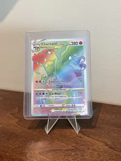 2022 Pokemon TCG Charizard VSTAR Secret Rare Card Brilliant Stars #174/172 - Image 1