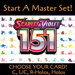 Pokemon Scarlet & Violet 151 | Choose Your Card! | C, UC, R-Holos, Holos! - Image 1