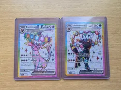 Umbreon & Espeon ex Prismatic Evolutions Premium Collection 175/176 PROMO CARDS - Image 1