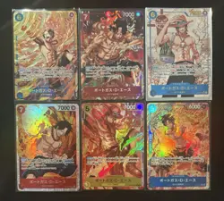 Portgas D Ace Card Bundle Lot Of 6 Cards One Piece Japanese - Image 1