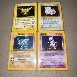 Pokemon Base Set Holo Lot 4 Cards Vintage WOTC - Image 2