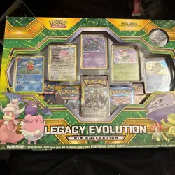 BRAND NEW IN BOX POKEMON TRADING CARD GAME TCG LEGACY EVOLUTION PIN COLLECTION - Image 1