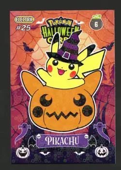 POKEMON HALLOWEEN CARDS *PIKACHU* HOLO* - Image 1