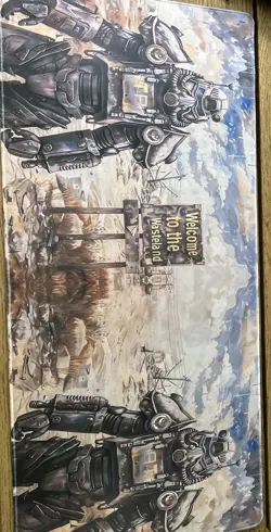 Fallout power armor t-60 Playmat card game Play Mat desk Mouse Pad 35’ / 15’ - Image 1