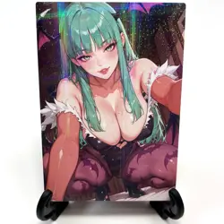 Darkstalkers Morrigan Aensland Sexy Hot Anime Waifu Girl Lewd Goddess Story Card - Image 1