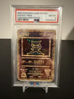 Pokemon Movie 2000 Game Promo Ancient Mew Card PSA 8 Near Mint - Image 1