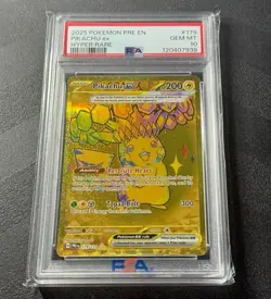 PSA 10 ⚡ Pokemon TCG Pikachu EX Hyper Rare Card 179/131 2025 Prismatic Evo. - Image 1