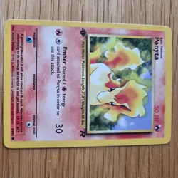 1ST EDITION PONYTA 64/82 POKEMON CARD (TEAM ROCKET SET) - Image 2