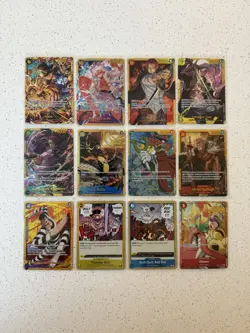 One Piece Card Lot x 12 SEC ALT ART - NM English Luffy Mr.2 Bon Kurei Otama Sabo - Image 1