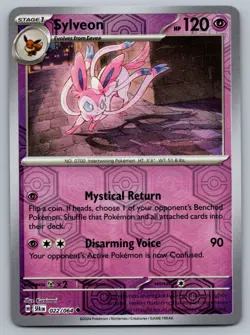 Pokemon TCG Sylveon 022/064 2024 Shrouded Fable Reverse Holo Uncommon Card - NM - Image 1